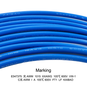 <span class=keywords><strong>Cable</strong></span> Eléctrico UL AWM 1015 18 AWG, Rollo <span class=keywords><strong>de</strong></span> 610 m, 105 °C, 600 V, VW-1, <span class=keywords><strong>Cable</strong></span> <span class=keywords><strong>de</strong></span> Cobre Trenzado para Calefacción, Aislamiento <span class=keywords><strong>de</strong></span> PVC, Disponible en Fábrica - Product Image 2