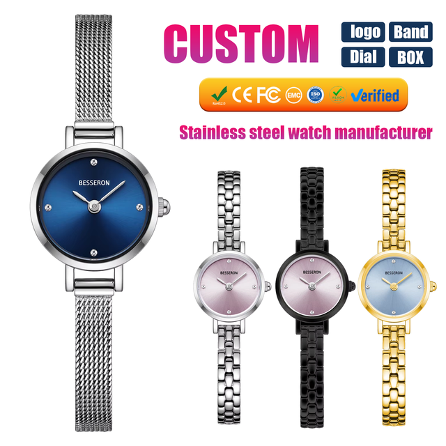 Luxe Luxury Women's Quartz Analog Quartz Watch Stainless Steel Bracelet Japan Glass Montre Femme Acier Inoxydable Watch Supplier