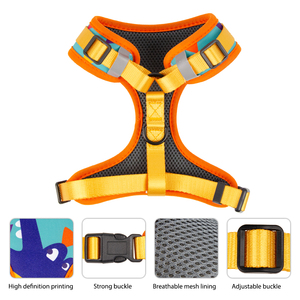 Harnais pour chien réglable <span class=keywords><strong>de</strong></span> haute qualité Conception personnalisable durable avec des motifs d'<span class=keywords><strong>animaux</strong></span> colorés Caractéristiques personnalisées pour les <span class=keywords><strong>animaux</strong></span> <span class=keywords><strong>de</strong></span> <span class=keywords><strong>compagnie</strong></span> - Product Image 3