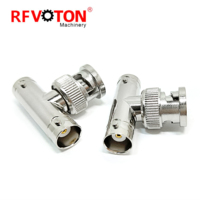 Connecteurs BNC en T, Répartiteur 3 Voies, Connecteur BNC Mâle vers 2 BNC Femelles, Adaptateur Coaxial Triple en T pour Radio, Vidéos LMA, Antenne