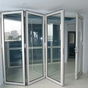 Zeyi Grande valeur <span class=keywords><strong>Accordéon</strong></span> insonorisé Argon-rempli Bifold Porte-Patio Extérieure Smart Bi Portes Pliantes Avec Stores - Product Image 1