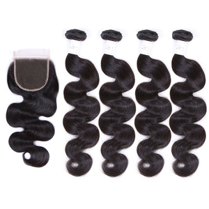 Bó Tóc Nguyên Bản Brazil <span class=keywords><strong>4</strong></span> Bó Với Phần Trước, Bó Tóc Remy Kèm Phần Sau, Bó Tóc Người Nguyên Bản Có Phần Sau - Product Image 1