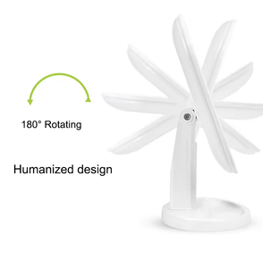 Nhỏ Vanity gương có thể sạc lại ABS bảng đứng gương trang điểm với ánh sáng LED - Product Image 5
