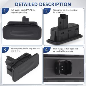 Interruptor de Apertura de Maletero OEM 8200076256 Nuevo para Renault <span class=keywords><strong>Clio</strong></span> MK3 Megane <span class=keywords><strong>MK2</strong></span> Laguna 2001-2011 - Product Image 4