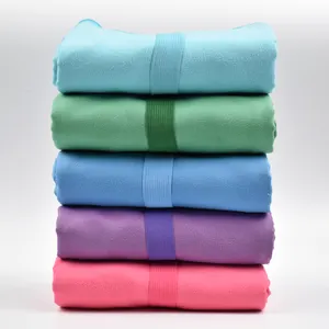Wholesale Towels Custom Logo Printed Quick Dry Microfibra Gym Fitness Towel Pink Gray Microfiber Hand Gym Suede Sport Towel