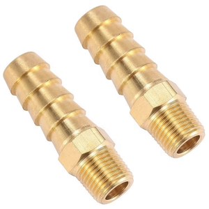 Irrigation System Brass <strong>Hose</strong> Fitting Barb Reducer 3/8 <strong>Hose</strong> Barb <strong>X</strong> 1/<strong>2</strong>-inch Male NPT tank Fitting - Product Image 4