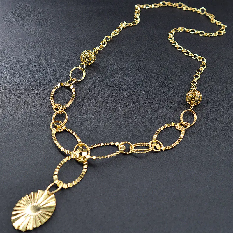 Cuban fashion fpersonalized necklace Long charm chain vintage necklace