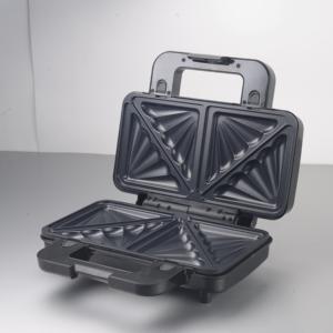 2021 Meilleure vente noir automatique 3-en-1 plaque détachable petit déjeuner Sandwich Maker diamant fini OEM électrique ménage Wrap - Product Image 2