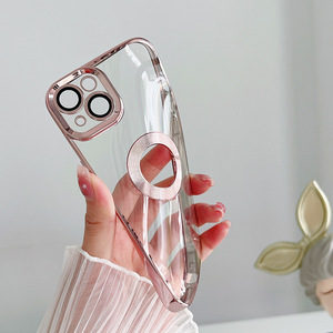 Nuova custodia per cellulare trasparente con Logo vuoto in TPU elettrolitico per Apple <span class=keywords><strong>iPhone</strong></span> 13 Pro Max placcatura <span class=keywords><strong>Cover</strong></span> - Product Image 4