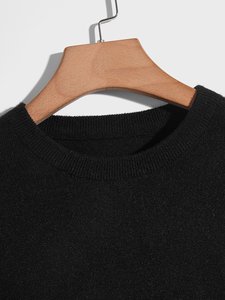 Nanteng Custom Manufacturer Designer <strong>Knit</strong> Crew Neck Letter Pattern <strong>Heavy</strong> Weight Knitwear for Men Pullover <strong>Sweater</strong> - Product Image 4