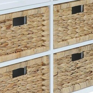 HMS 30 \ "X 13 \" X 28 \ "legno bianco impiallacciatura accento cassettiera con 6 cassetti per la conservazione - Product Image 5