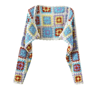 Runwaylover-cárdigan de punto calado para <span class=keywords><strong>mujer</strong></span>, moda 1179 Jacquard <span class=keywords><strong>2022</strong></span> - Product Image 4