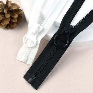 DAWEI Vente chaude Fermeture éclair en résine à glissière à bout ouvert en plastique robuste à verrouillage automatique Zhejiang Délai de production d'échantillon de 7 jours pour les vêtements textiles - Product Image 3