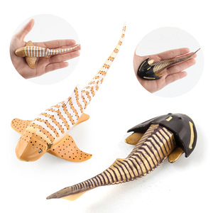 Jouets modèles de la faune marine Xinhen, figurines de simulation du monde sous-marin : tortue, requin à épée, ensemble d'animaux argentés, ornements - Product Image 3