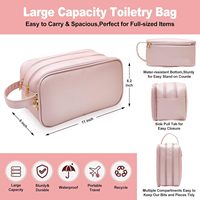 Ginzeal sac cosmétique voyage Portable maquillage trousse de toilette luxe femme trousse de maquillage pour voyage en cuir Pu