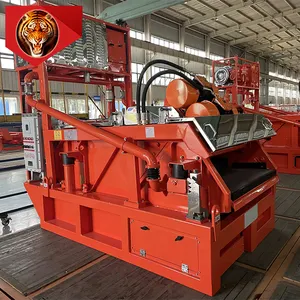 tigerrig Large displacement high frequency vibration linear double track negative pressure shale shaker for oil field