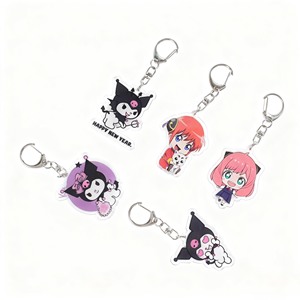 Custom Acrylic Keychains Transparent Cartoon Printed Keychains