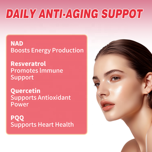 Hot-Selling Dietary Supplement 1000mg NAD+ <b>Liquid</b> Nicotinamide Riboside PQQ Resveratrol for Energy, Antioxidant & Immune Support - Product Image 3