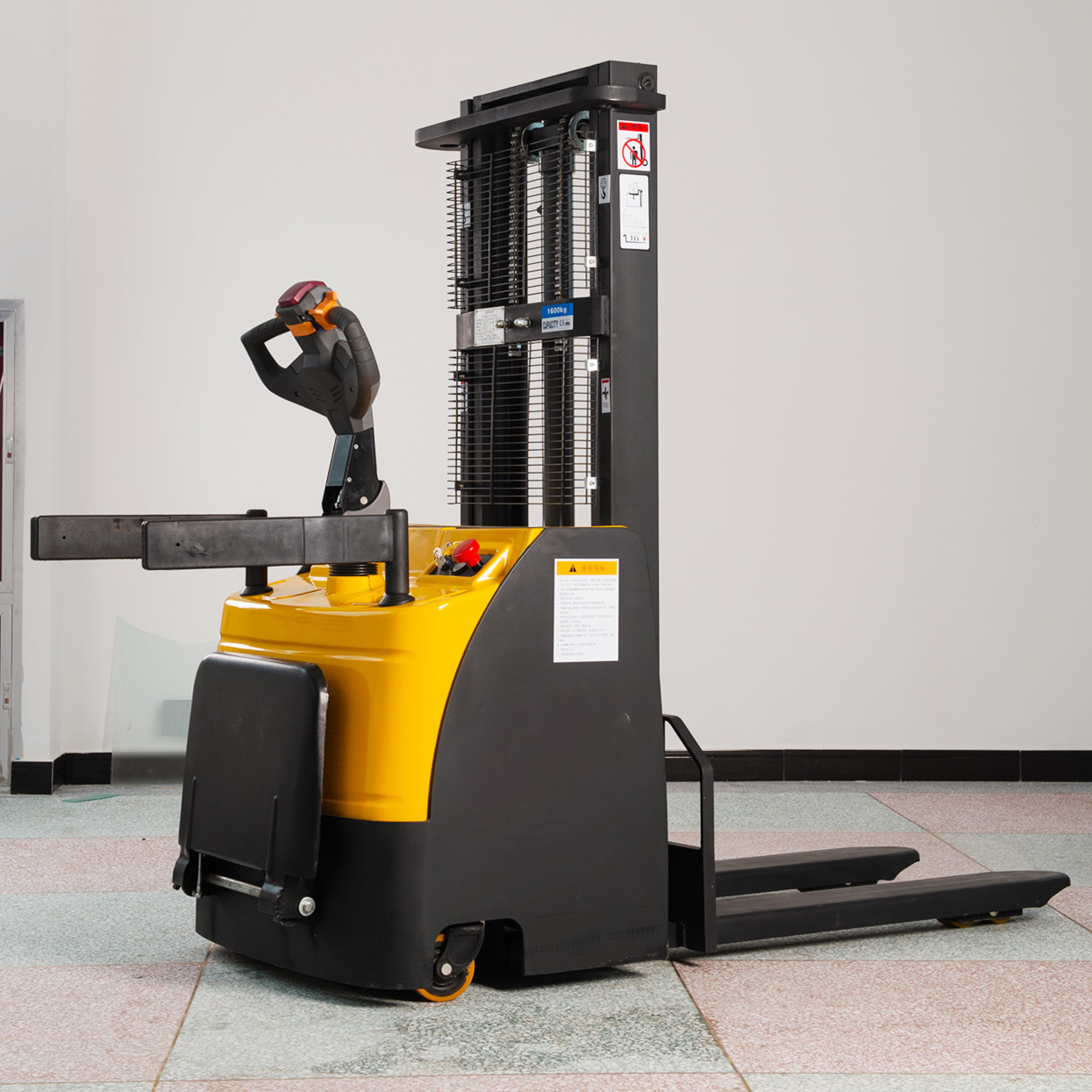 2ton 3m pas de balais de charbon Palette transpalette Électrique à Batterie Électrique Chariot Élévateur Gerbeur