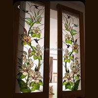 Vitrail de Cathédrale Personnalisé Fait Main Style Européen, Design Scénique, Double Vitrage, Décoration Murale Rideau