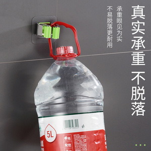 Stainless Steel Mop <b>Clip</b> <b>Hook</b> Non Marking No Drill Easy Installation For Bathroom Modern Style Single <b>Hook</b> With Stickers - Product Image 5