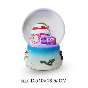 Tùy Chỉnh Giáng Sinh Snowglass Nhà Sản Xuất Làm Nhựa Thủ Công Giáng Sinh Mũ Xmas Tuyết Quả Cầu Giáng Sinh Long Lanh Quả Cầu - Product Image 6