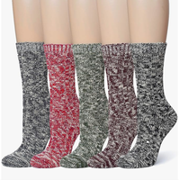 Chaussettes épaisses en fil épais motif flocon de neige, style japonais, décontractées, tendance, à superposer, vente en gros, unisexe, pour le quotidien