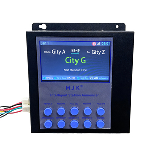 Nuevo Sistema de Anuncios para Autobuses y Trenes MJK, Metálico, Negro, con GPS, Anunciador Automático de Paradas - Product Image 4