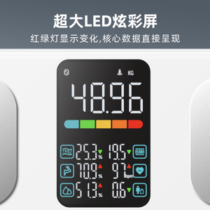 Báscula Inteligente de Grasa Corporal Lefu con Pantalla Digital, Aplicación Bluetooth, Báscula de Salud de Alta Precisión, Báscula de Baño CF621BLE - Product Image 3