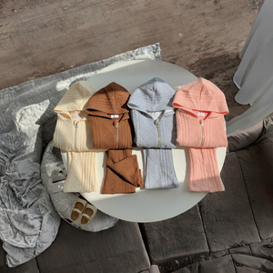 Set Primaverile per Bambini in Stile Coreano, Felpa Tinta Unita con Maniche Lunghe e <span class=keywords><strong>Pantaloni</strong></span> Lunghi - Product Image 3