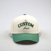 Gorra de Béisbol de 5 Paneles, Bicolor, con Logo Bordado Personalizado, para Hombre y Mujer, Estilo Moderno, Vintage, Tipo Trucker, con Cierre a Presión