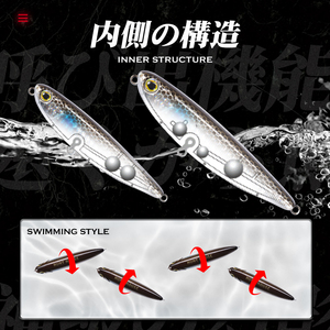 Vente en gros de leurres de pêche Pencil 60mm/90mm, leurres artificiels OEM pour la pêche en eau salée, leurres de pêche Pencil <span class=keywords><strong>Whopper</strong></span> <span class=keywords><strong>Plopper</strong></span> - Product Image 3