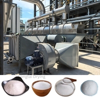 Machine de séchage à lit fluidisé vibratoire polyvalente ZLG, moteur de boîte de vitesses, chauffage à vapeur pour la transformation alimentaire, légumes séchés rapidement