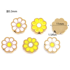 Daisy Beads Stainless Steel Colorful Flower <b>Spacer</b> Beads For DIY Jewelry Making Bracelets Necklaces Accessories - Product Image 3
