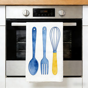 Serviette de cuisine en coton tissé uni, absorbante, à séchage rapide, personnalisable, pour la vaisselle et le nettoyage, en gros - Product Image 1