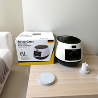 Cuisinière à riz multifonctionnelle 6L, cuisinière à riz électrique intelligente pour la maison, grande capacité, minuterie programmable