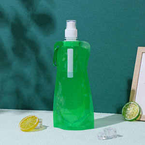 Sac en plastique pliable sans BPA 450ML pour le stockage de l'eau Sachet de recharge de liquide pour boisson - Product Image 1