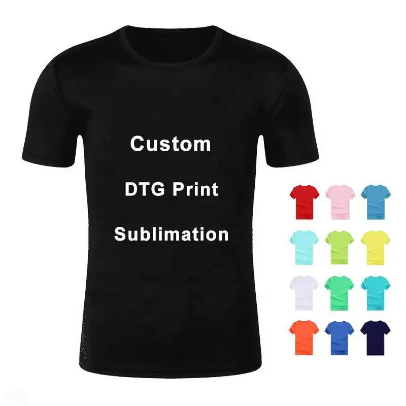 100% polyester wholesale t shirts cheap t shirts in bulk plain sublimation t shirts blank