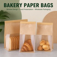 Sachet alimentaire compostable en kraft à fermeture auto-adhésive, sac d'emballage personnalisé avec fermeture à lien métallique pour bagels, snacks frais, OEM ODM