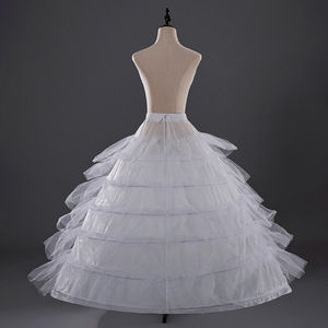 <span class=keywords><strong>Abito</strong></span> da sposa <span class=keywords><strong>lungo</strong></span> sei cerchi in acciaio da sposa morbido velo cintura super soffice <span class=keywords><strong>sottoveste</strong></span> per la sposa - Product Image 4