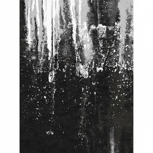 Ensemble de tapis d'intérieur/extérieur moderne vintage polyvalent et durable, noué à la main, en laine de Nouvelle-Zélande/soie, lavable, antidérapant, résistant aux taches - Product Image 1