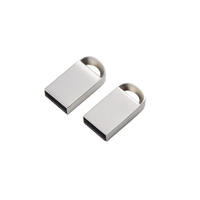 Clé USB promotionnelle compacte en alliage de zinc, étanche, avec logo personnalisé, pour cadeaux d'entreprise