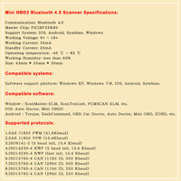 Super Mini ELM327 OBD2 interfaz BT 4,0 escáner PIC18F25K80 Chip escáner de código de coche herramienta de diagnóstico compatible con Android/IOS/PC