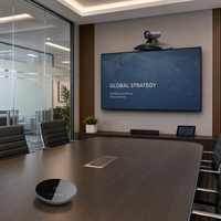 Terminal de visioconférence 4K Grandstream GVC3220, 5 voies, 1080p, tout-en-un, micro sans fil, Wi-Fi double bande, reconnaissance faciale IA