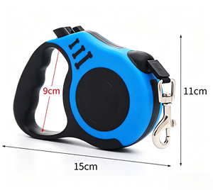 Guinzaglio Retrattile Automatico di Alta Qualità per Cani, Realizzato in Nylon e ABS con Impugnatura Antiscivolo per <span class=keywords><strong>un</strong></span> Facile Controllo delle Corse Repentine degli Animali - Product Image 5