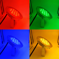 Yaokingled YK-UW105 18x3W 316L Acier inoxydable 54W Blanc RGB 24V IP68 Éclairage LED sous-marin pour eau de mer