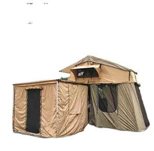 Carpa de techo de carcasa dura personalizada para exteriores, 280g, poliéster, algodón, para coche, 4x4