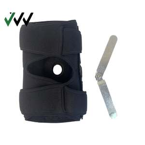 Rodillera con bisagras Estabilizador de rótula lateral Protección profesional Transpirable Antideslizante Almohadillas de tela <span class=keywords><strong>Ok</strong></span> Compresión ajustable - Product Image 6