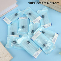 Flacon en verre de 3 ml scellé individuellement avec bouchon en caoutchouc et capuchon en aluminium, emballage individuel stérile