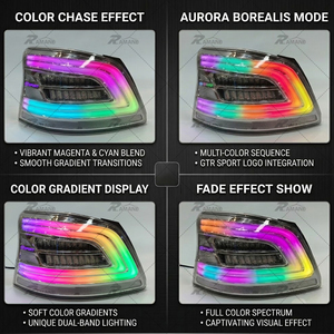 Feu arrière pour Toyota Vios/<span class=keywords><strong>Yaris</strong></span> 2008, LED RGB, feu stop arrière, style <span class=keywords><strong>GR</strong></span> <span class=keywords><strong>Sport</strong></span>, accessoires - Product Image 4